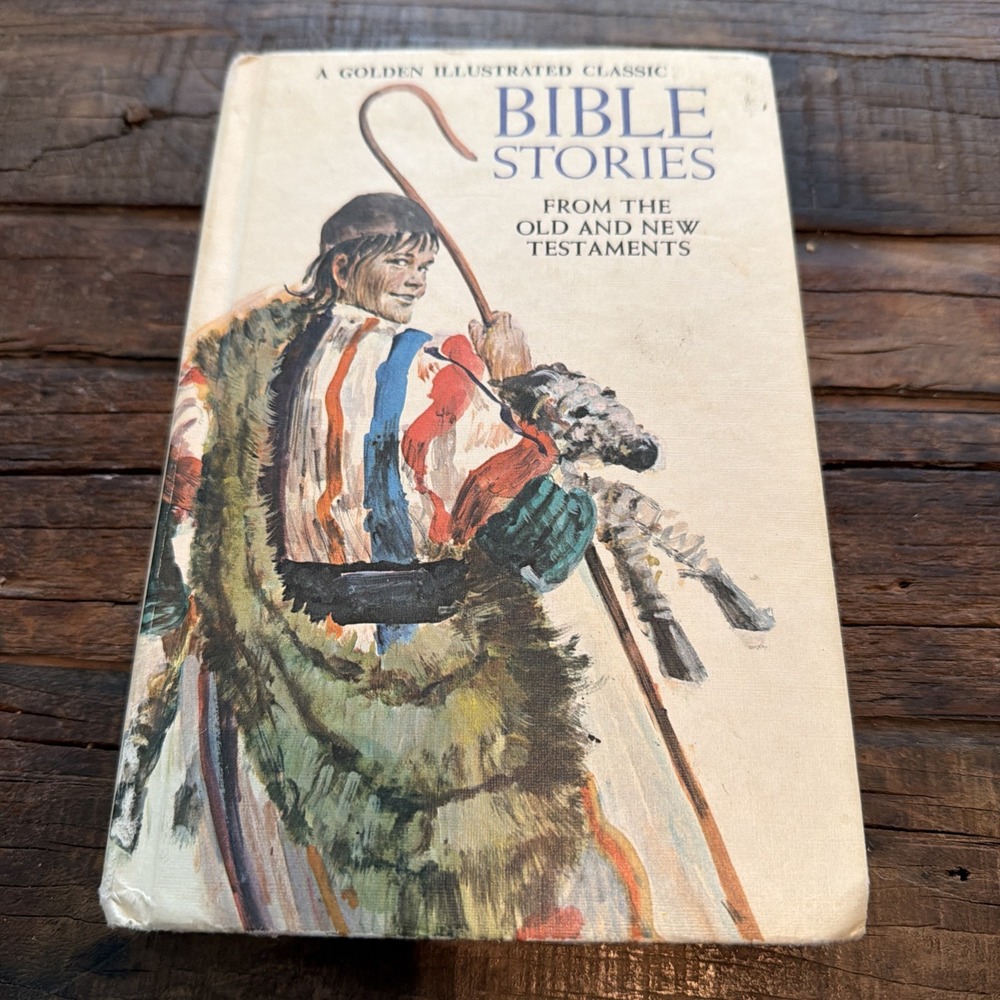 Bible Stories From The Old And New Testaments VTG 1966 GOLDEN PRESS HC 12216